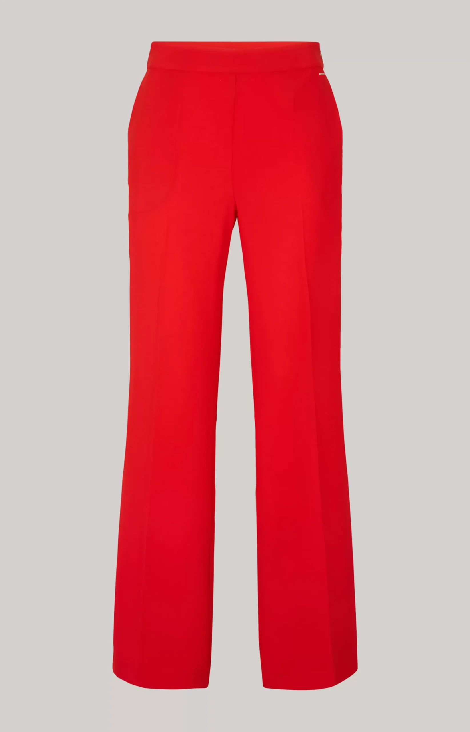 Crêpe Marlene Trousers in Red