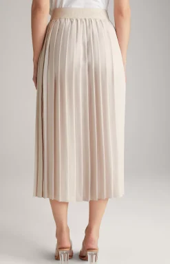 Crêpe Skirt in Champagne
