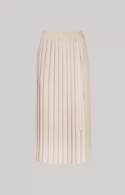 Crêpe Skirt in Champagne