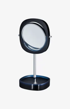 Crystal Line cosmetic mirror in dark blue