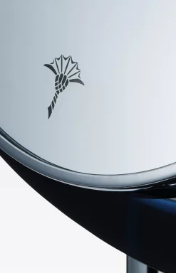 Crystal Line cosmetic mirror in dark blue