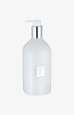 Crystal Line soap dispenser in white