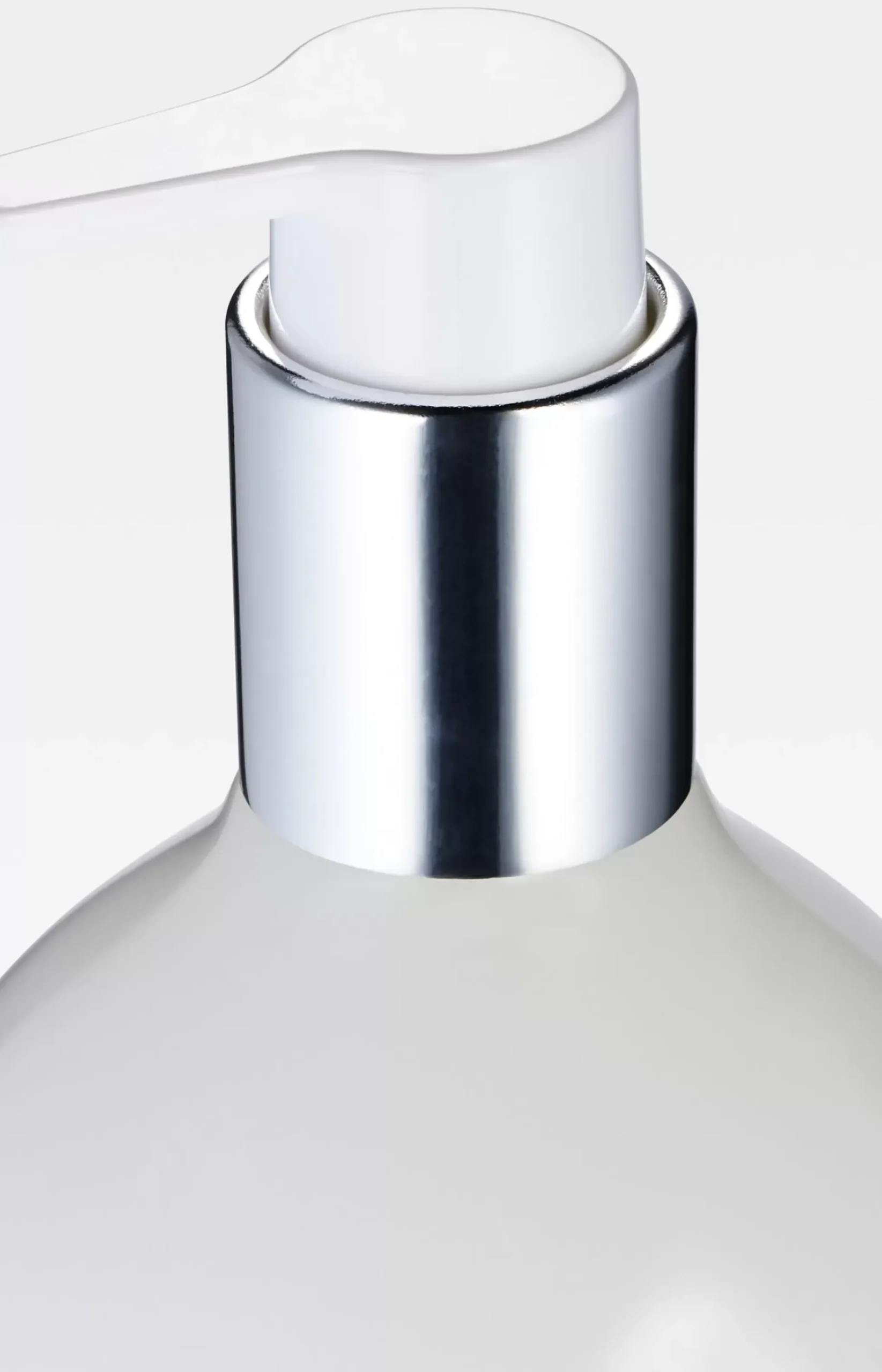 Crystal Line soap dispenser in white