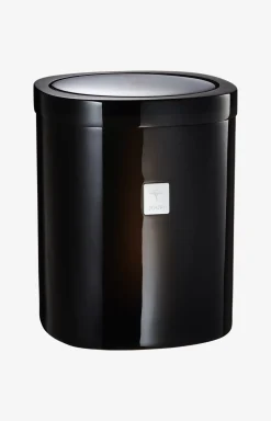 Crystal Line storage bin with swivel lid in anthracite
