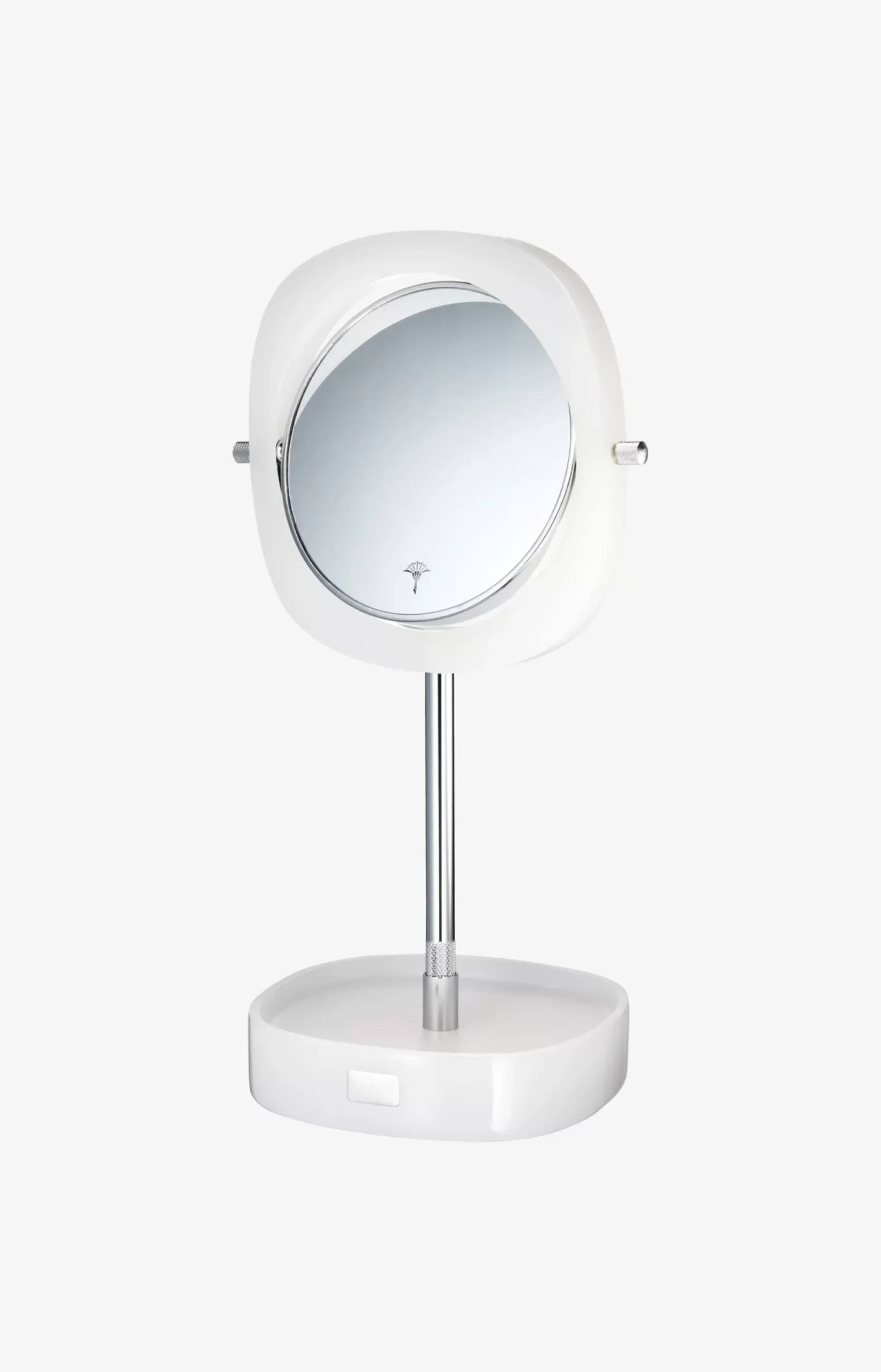 Crystal Line White Cosmetic Mirror