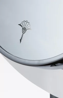 Crystal Line White Cosmetic Mirror