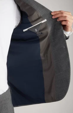 Damon Gun Suit in Grey Check