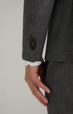 Damon Gun Suit in Grey Check