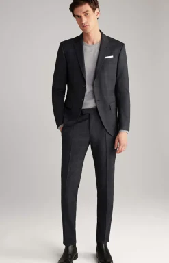 Damon Jacket in Dark Blue Check