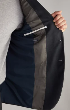 Damon Jacket in Dark Blue Check