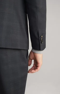 Damon Jacket in Dark Blue Check