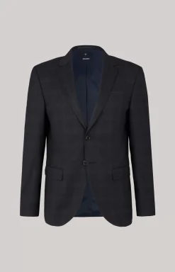 Damon Jacket in Dark Blue Check