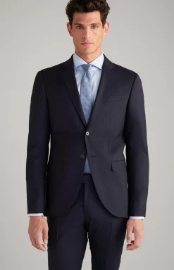 Damon Modular Jacket in Dark Blue Textured