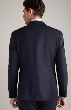 Damon Modular Jacket in Dark Blue Textured