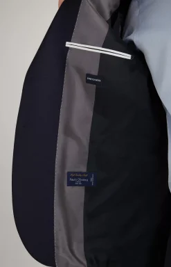 Damon Modular Jacket in Dark Blue Textured
