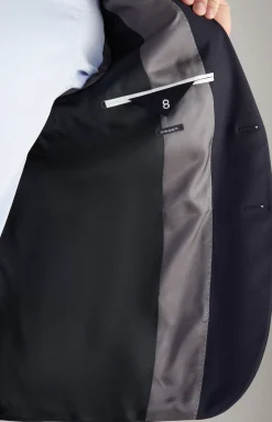 Damon Modular Jacket in Dark Blue Textured