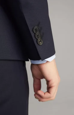 Damon Modular Jacket in Dark Blue Textured