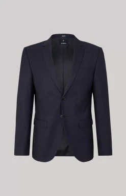 Damon Modular Jacket in Dark Blue Textured