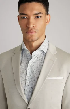 Damon Modular Jersey Jacket in Sand