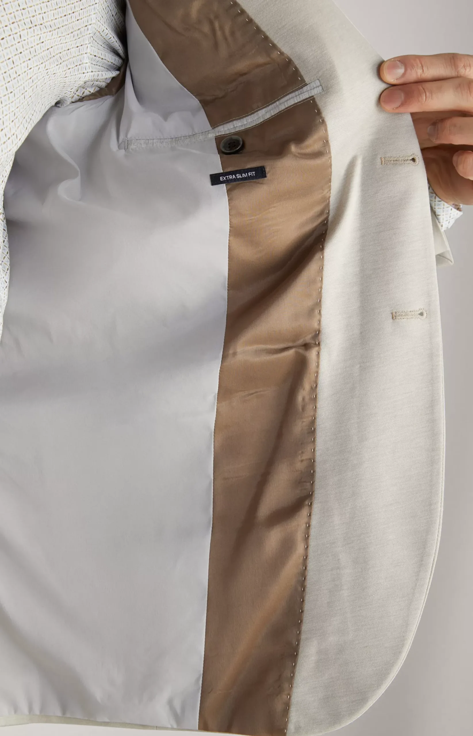 Damon Modular Jersey Jacket in Sand