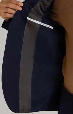 Damon-Gun Suit in Dark Blue Mélange