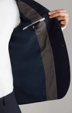 Damon-Gun Suit in Dark Blue mélange