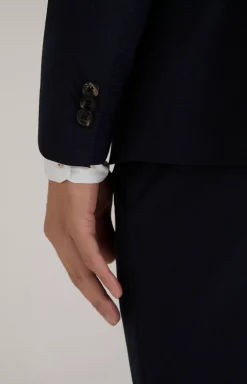 Damon-Gun Suit in Dark Blue mélange
