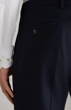 Damon-Gun Suit in Dark Blue mélange
