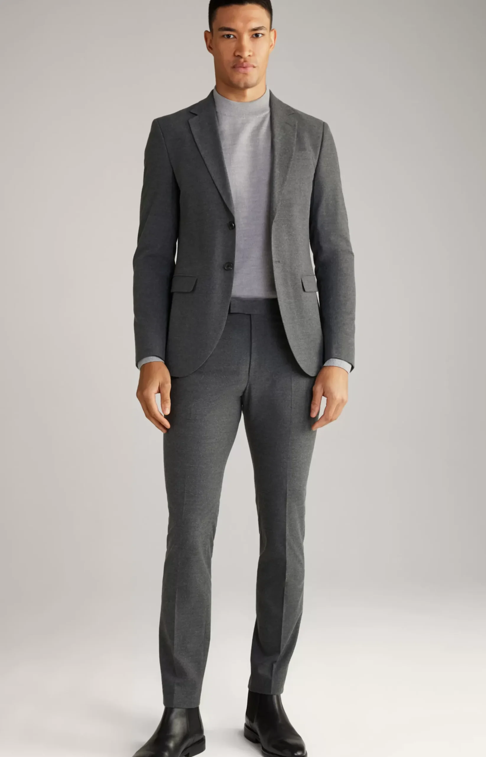 Damon-Gun Suit in Grey Mélange