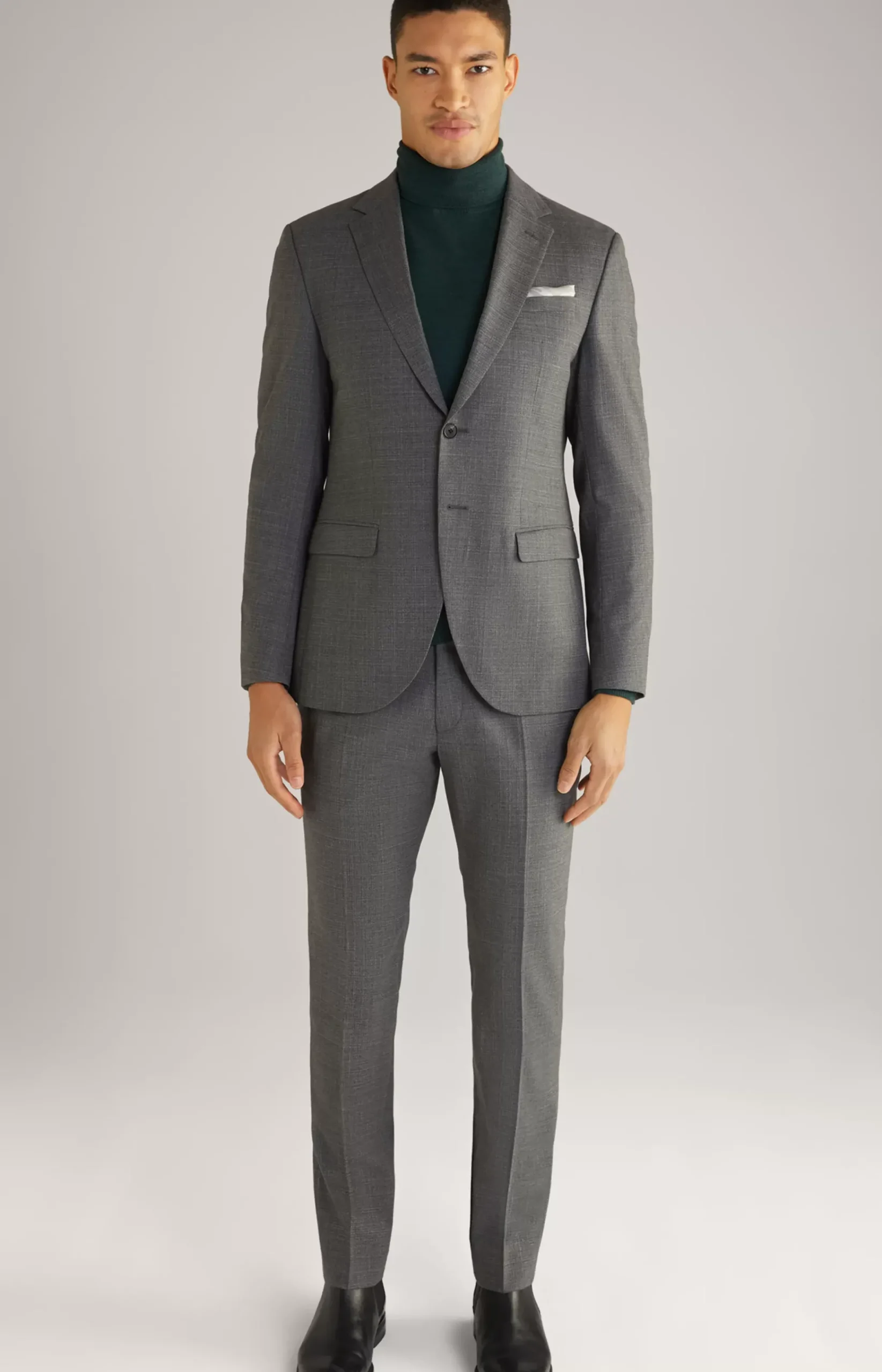 Damon-Gun Suit in Grey Mélange
