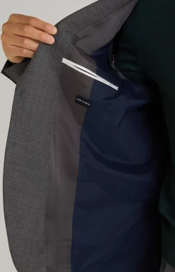 Damon-Gun Suit in Grey Mélange