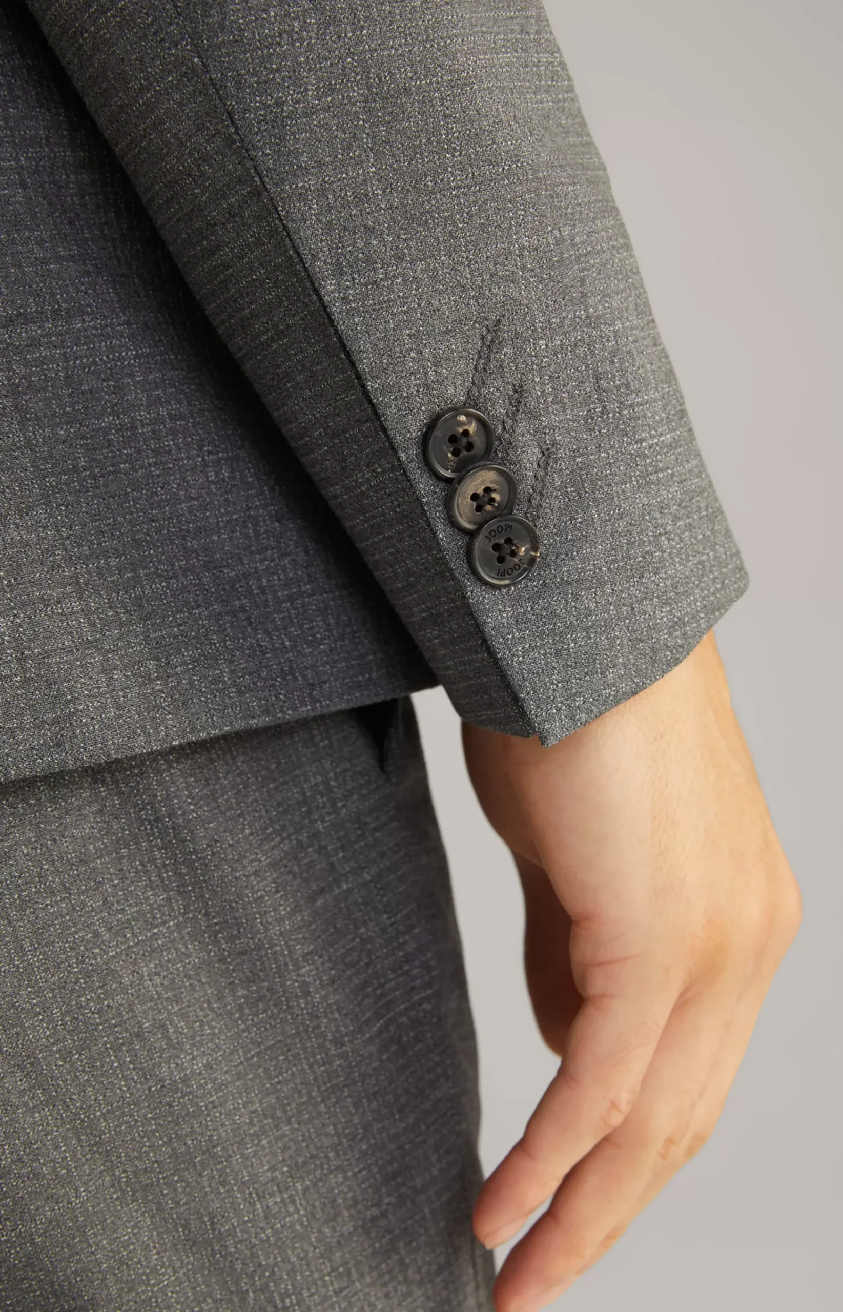 Damon-Gun Suit in Grey Mélange