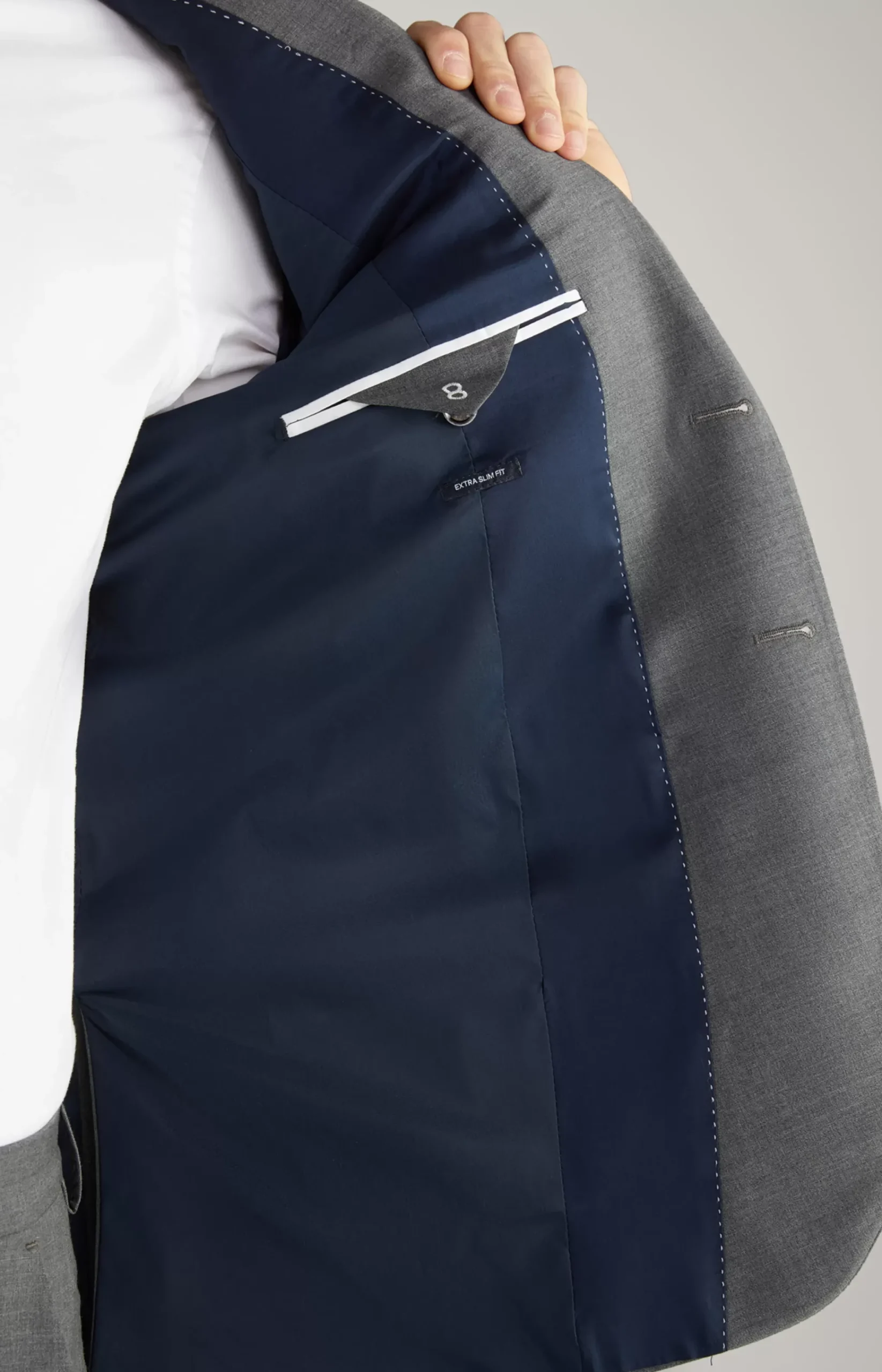 Damon-Gun Suit in Grey Mélange