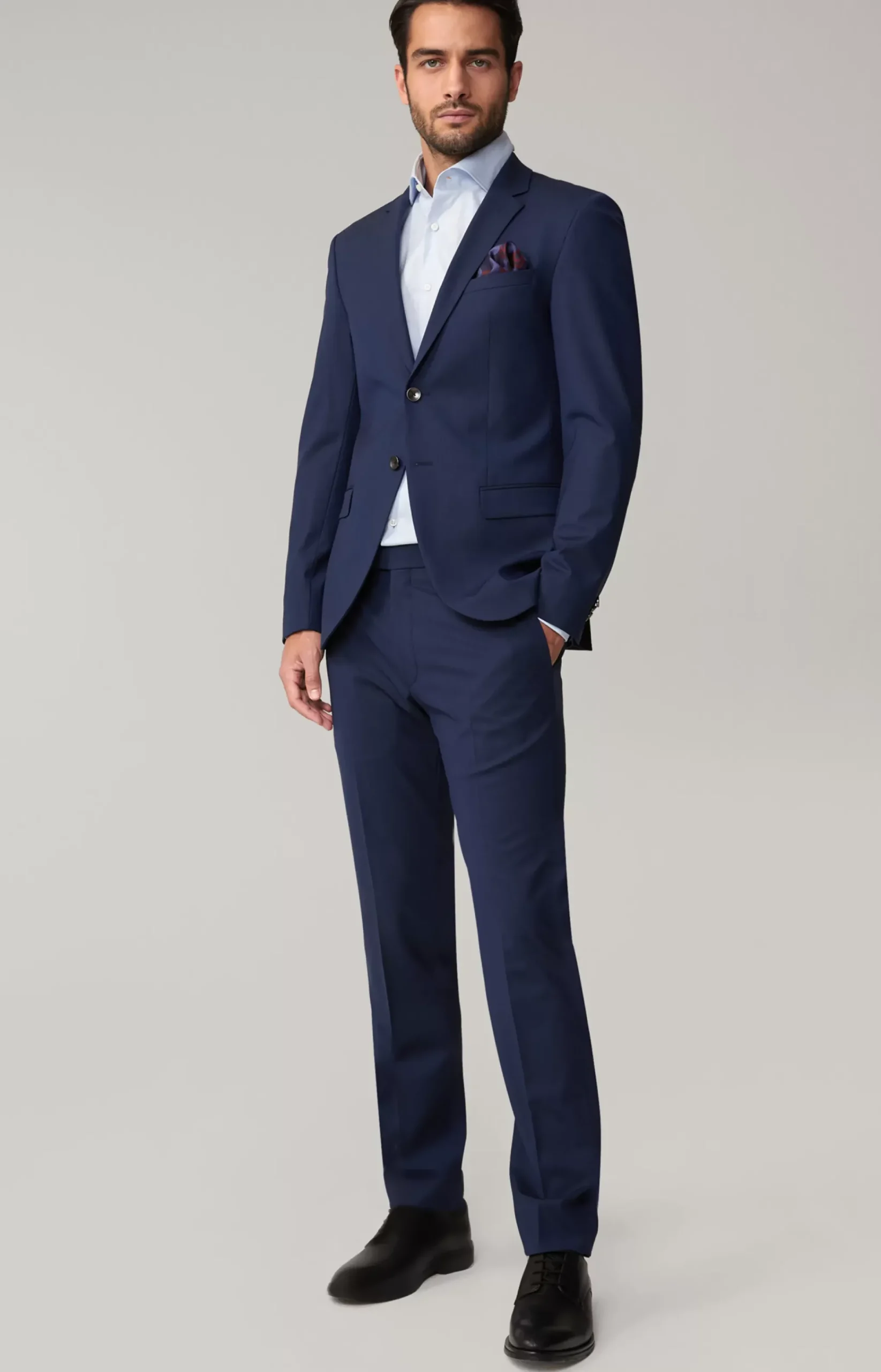 Damon-Gun Suit in Navy Melange