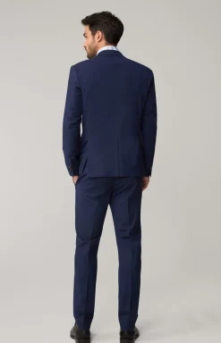Damon-Gun Suit in Navy Melange