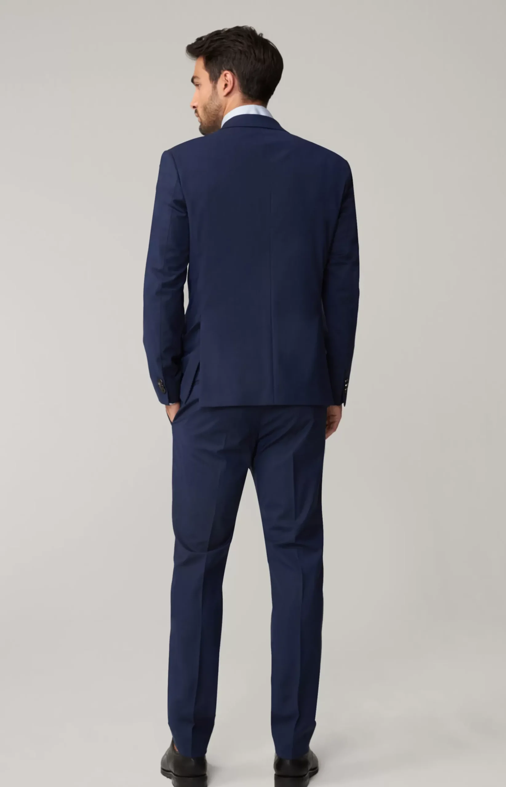 Damon-Gun Suit in Navy Melange