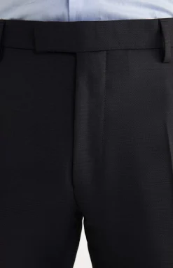 Damon-Gun Virgin Wool Suit in Navy Check