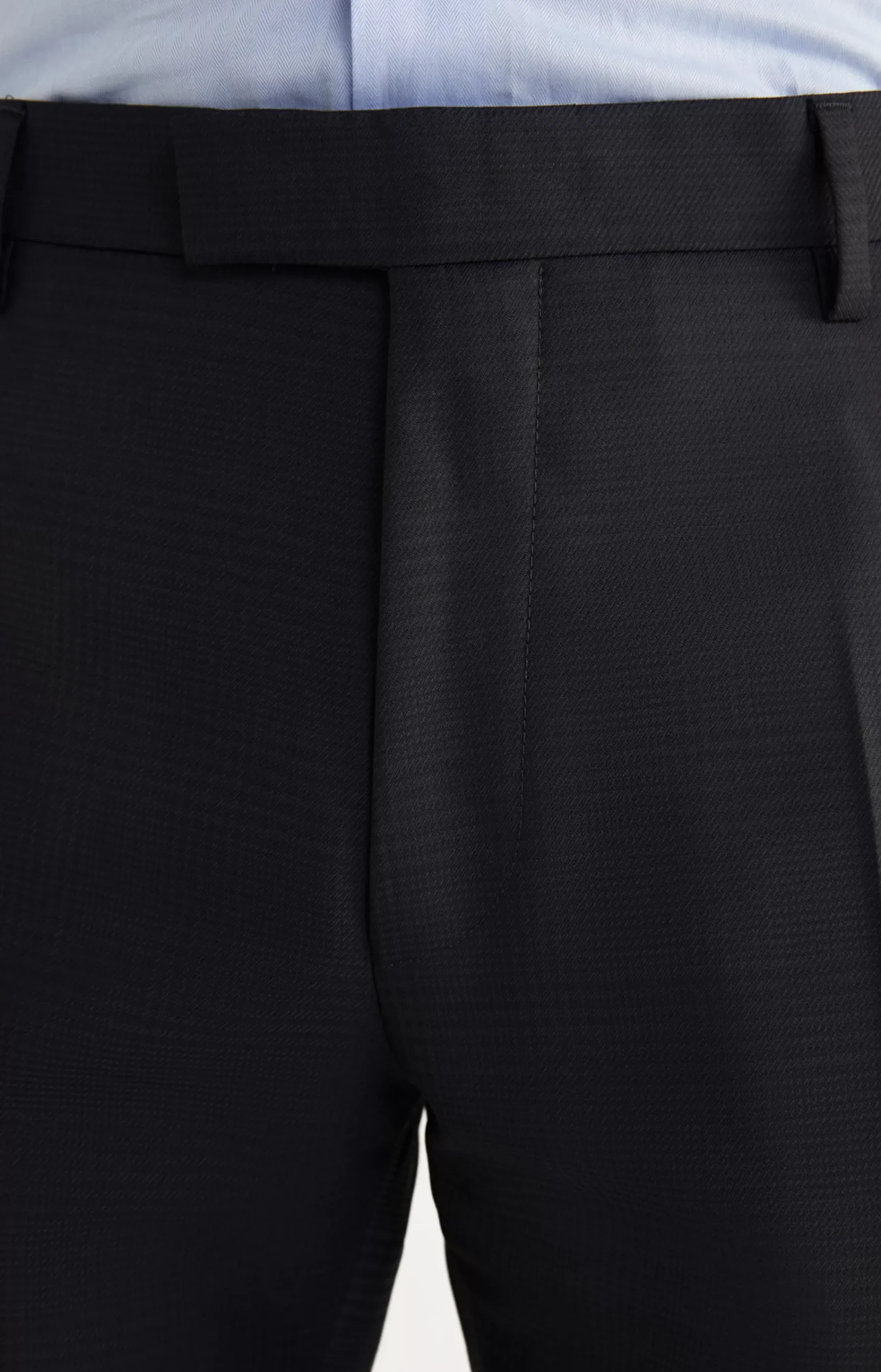 Damon-Gun Virgin Wool Suit in Navy Check