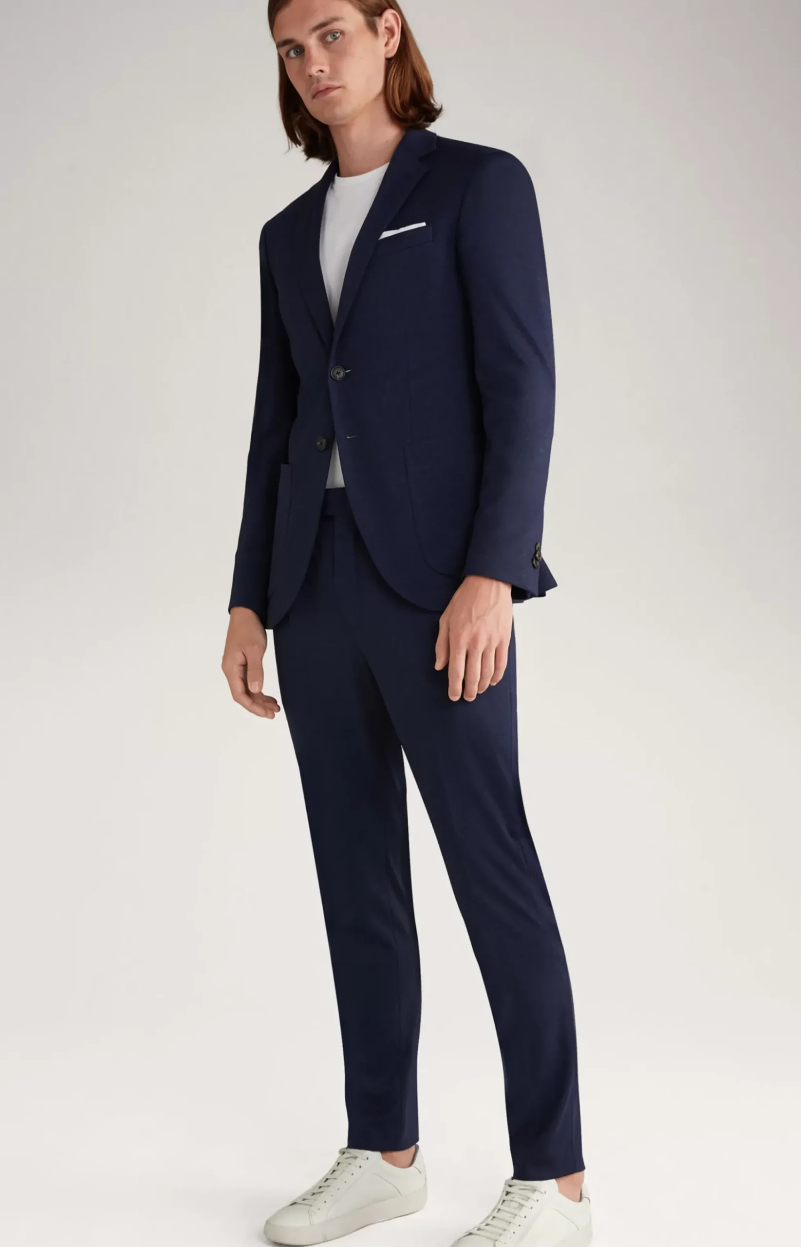 Dash Jersey Jacket in Navy Flecked