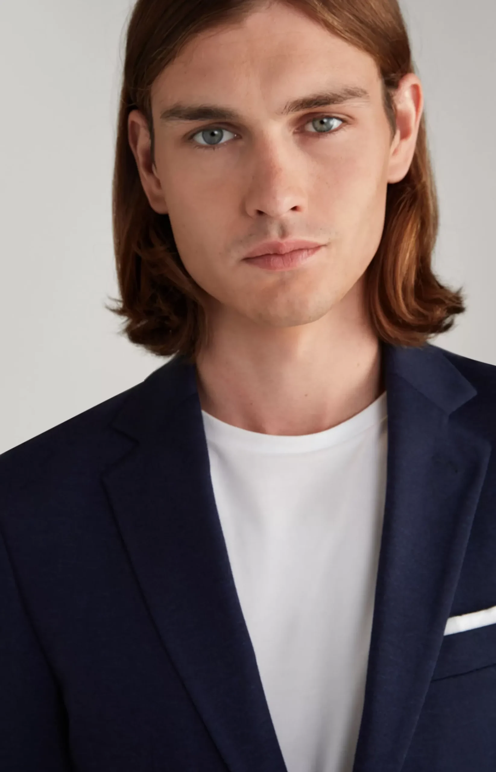 Dash Jersey Jacket in Navy Flecked