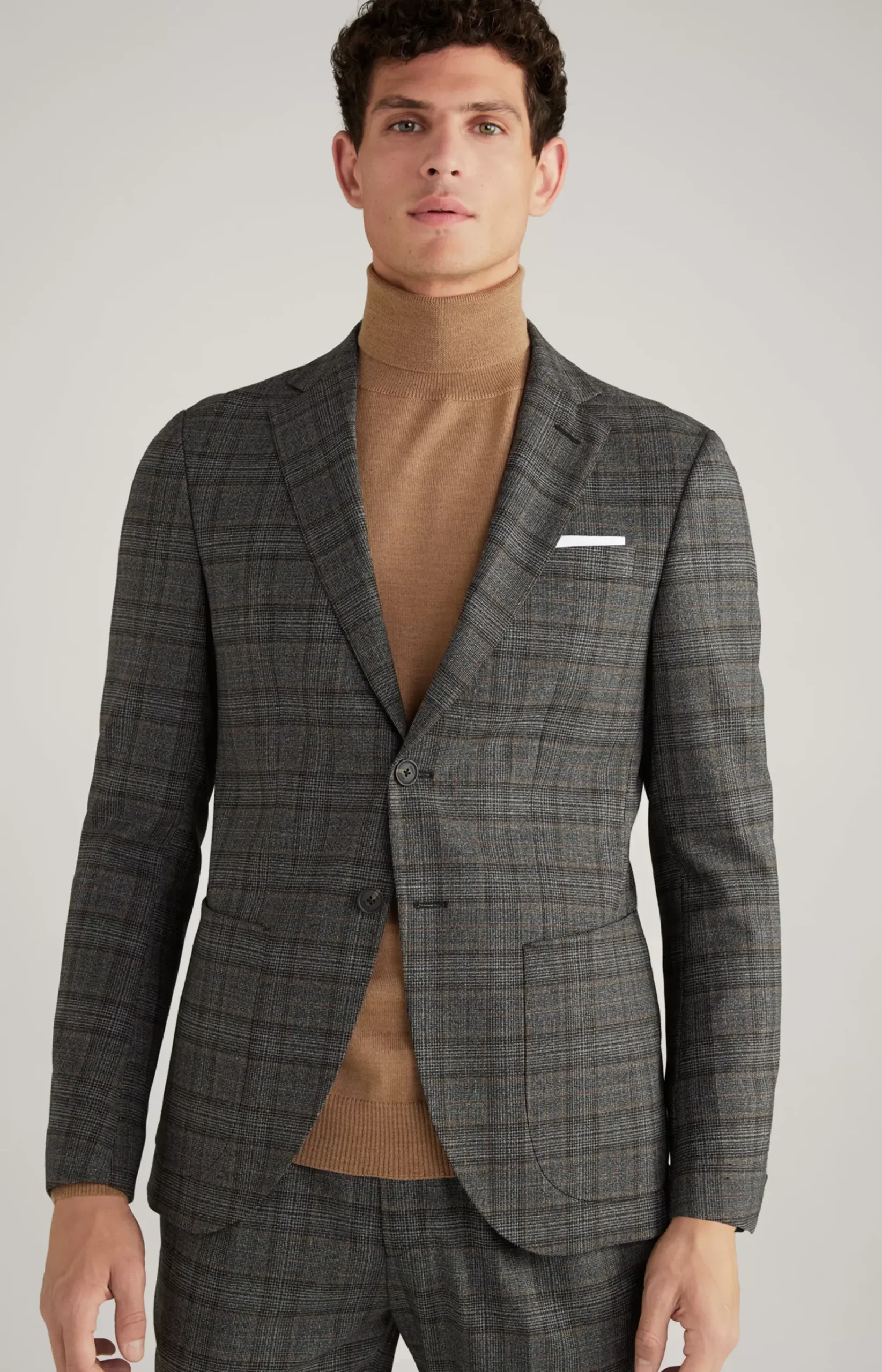 Dash Modular Jacket in a Grey Check