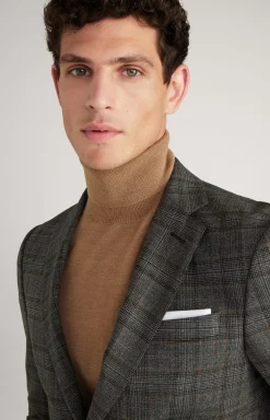 Dash Modular Jacket in a Grey Check