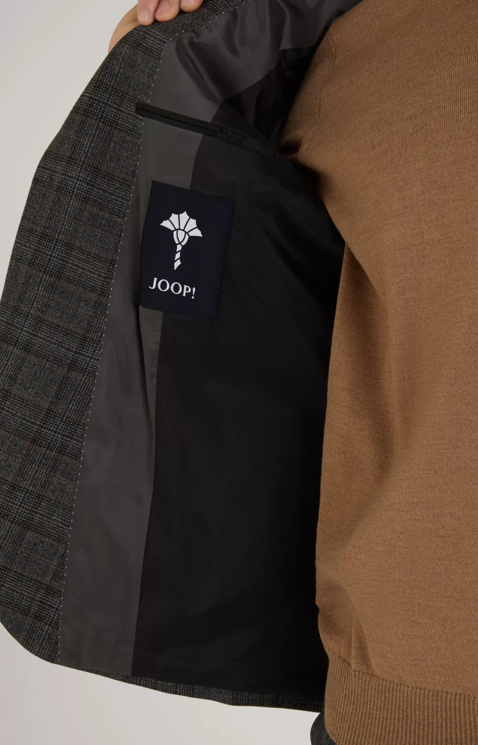Dash Modular Jacket in a Grey Check