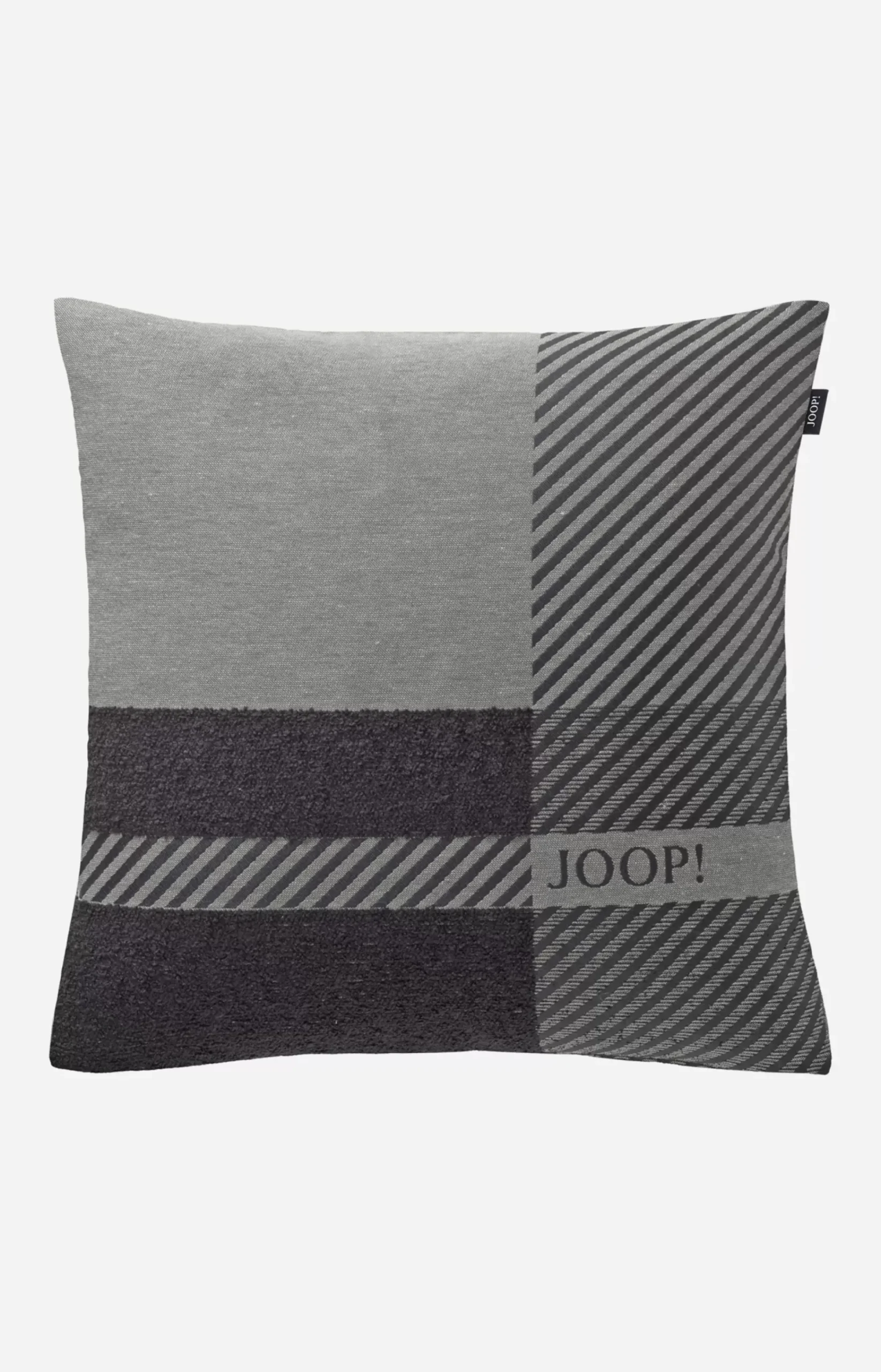 Decorative pillow case JOOP! MODERN in grey heather, 40 x 40 cm