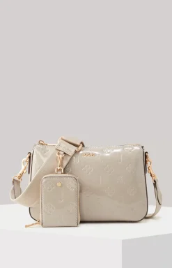 Decoro Lucente Jasmina Shoulder Bag in Greige