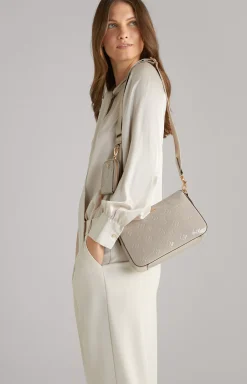 Decoro Lucente Jasmina Shoulder Bag in Greige