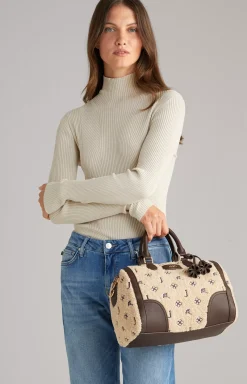 Decoro Peluche Aurora Handbag in Beige