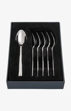 Dining Glamour Espresso Spoons - Set of 6 in Shiny Look
