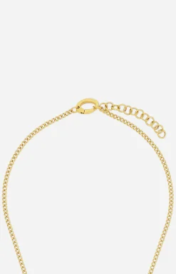 Enamel Black Necklace in Gold/Black