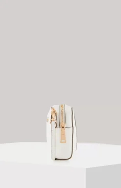 Estate Casta Leather Shoulder Bag in White